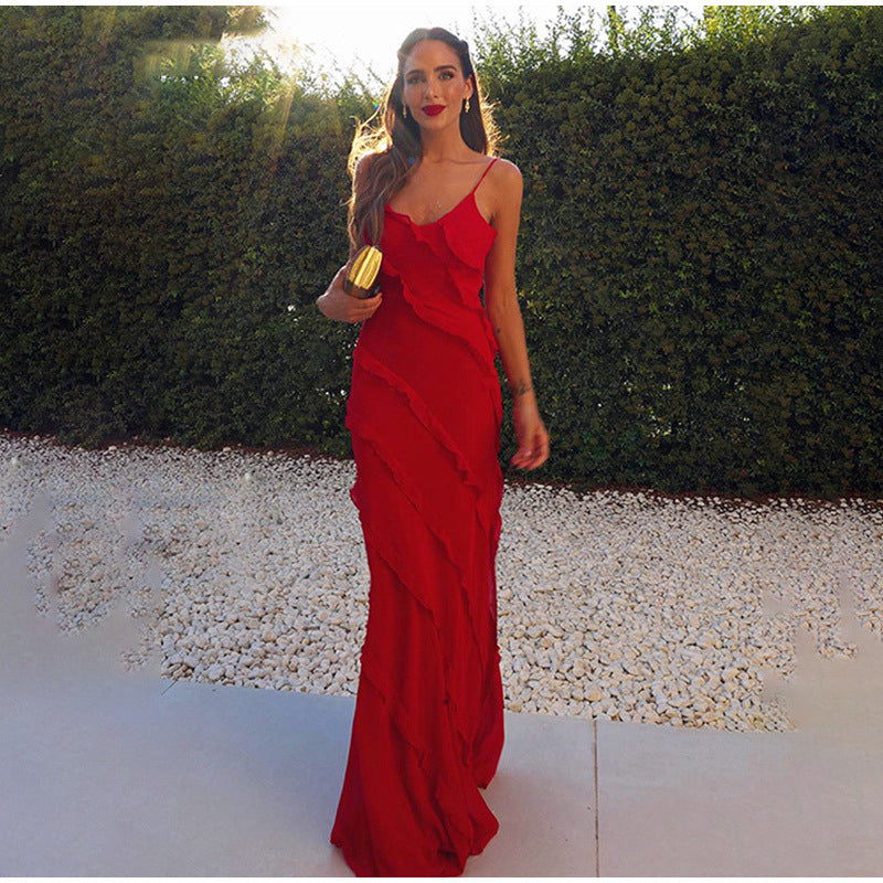 Carla - Vestito Elegante con Volant