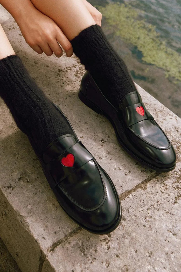 MOCASSINO CLASSICO CON DETTAGLIO CUORE