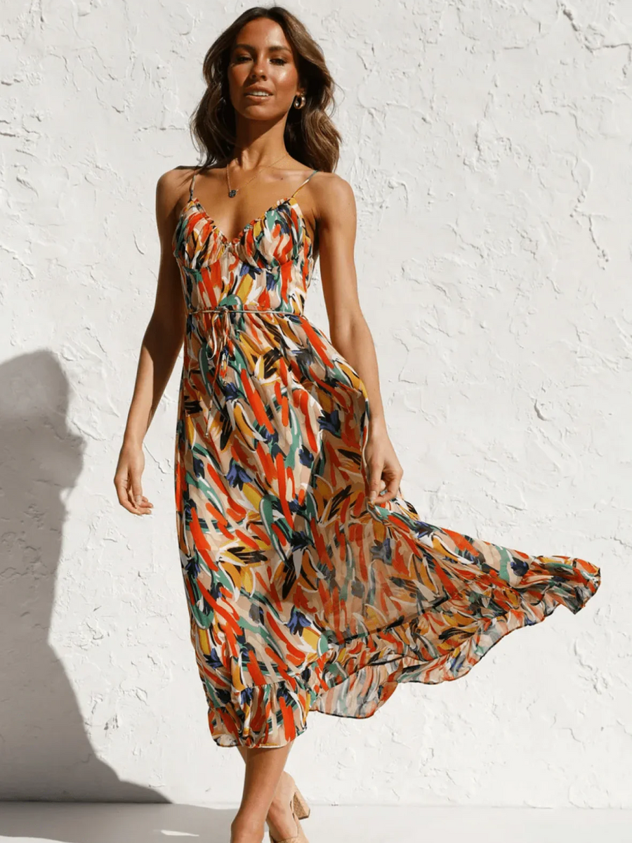 Rita - Abito Midi in chiffon Premium