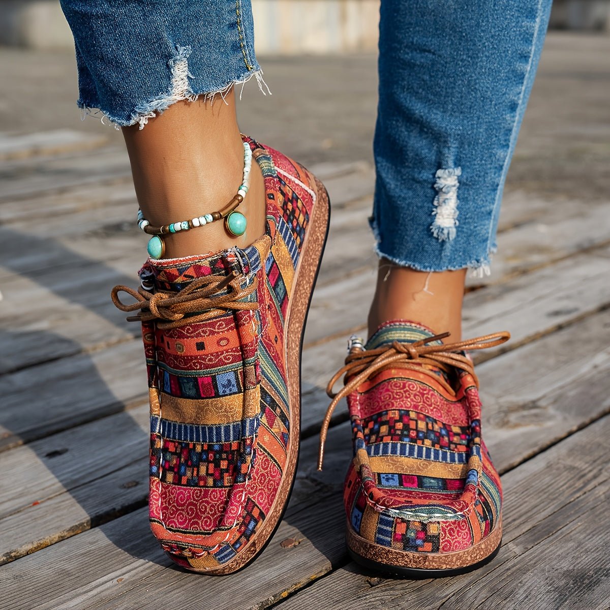 Aurora | Scarpe rétro colorate da donna
