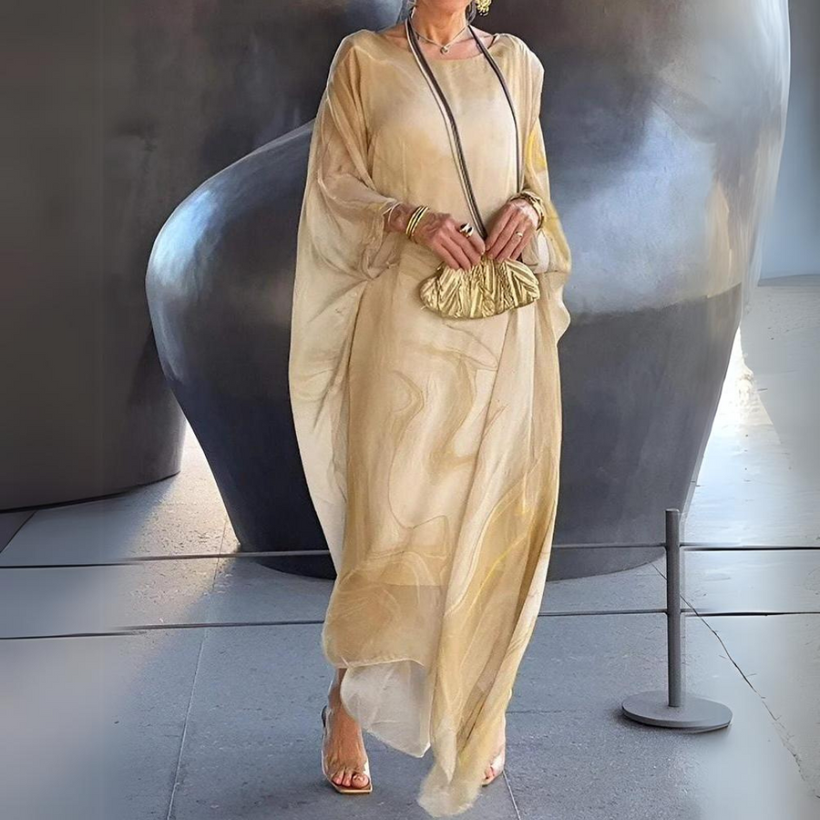 Rosa - Elegante Abito in Chiffon di Seta