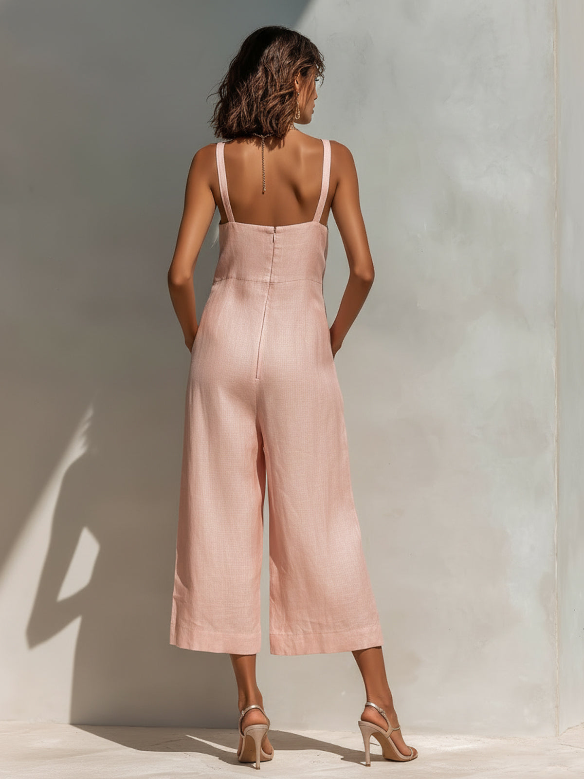 Marina | Tuta Elegante Senza Maniche Gamba Larga