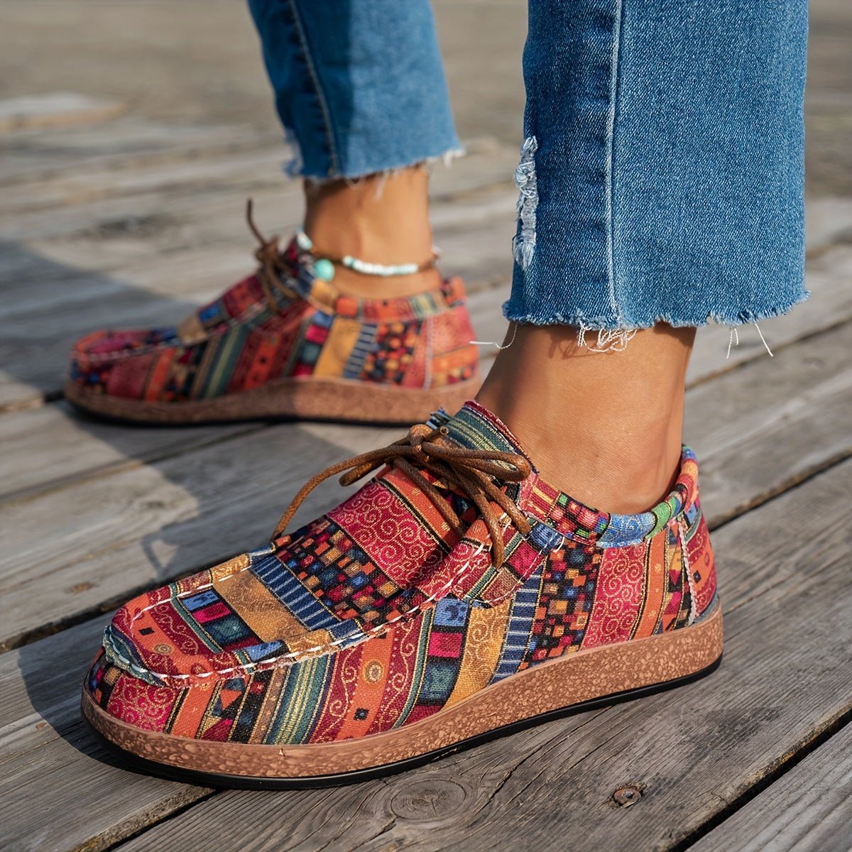 Aurora | Scarpe rétro colorate da donna