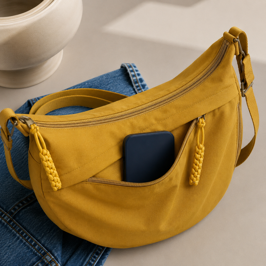 Luce | Borsa a Spalla Ocre