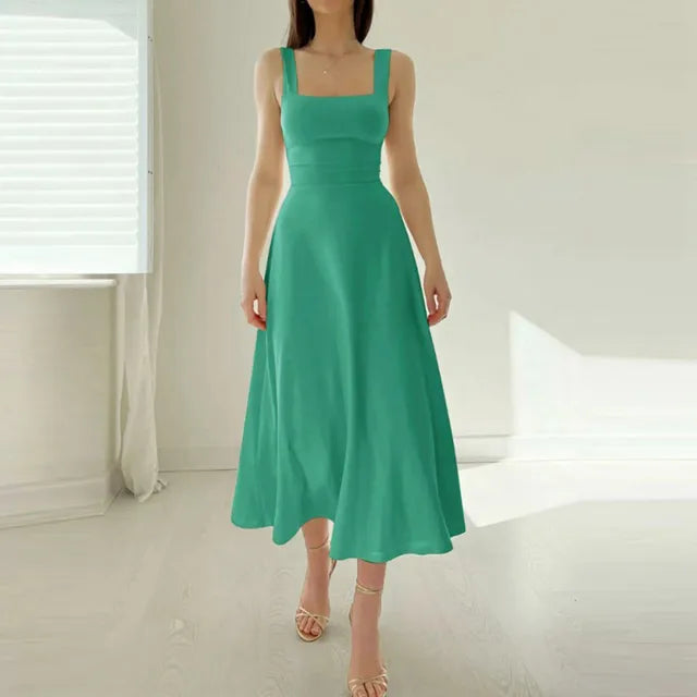 Matilde - Abito Elegante con Scollatura Quadrata