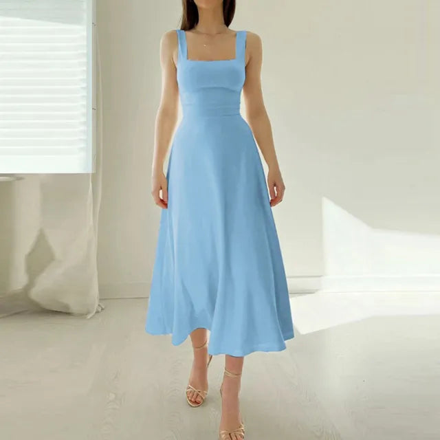 Matilde - Abito Elegante con Scollatura Quadrata