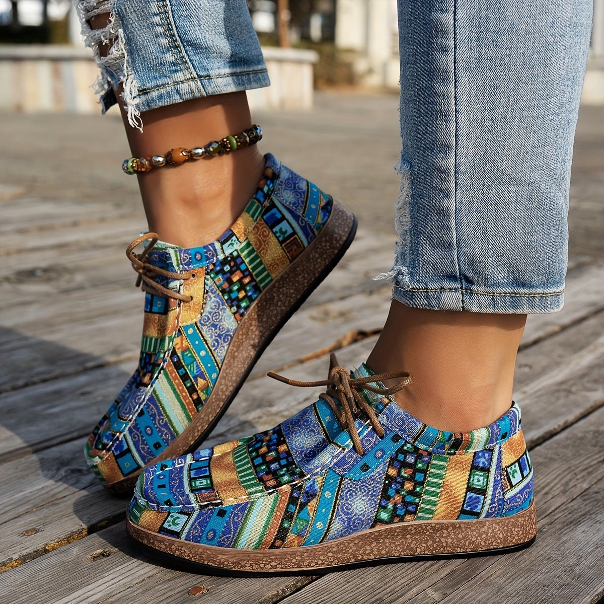 Aurora | Scarpe rétro colorate da donna