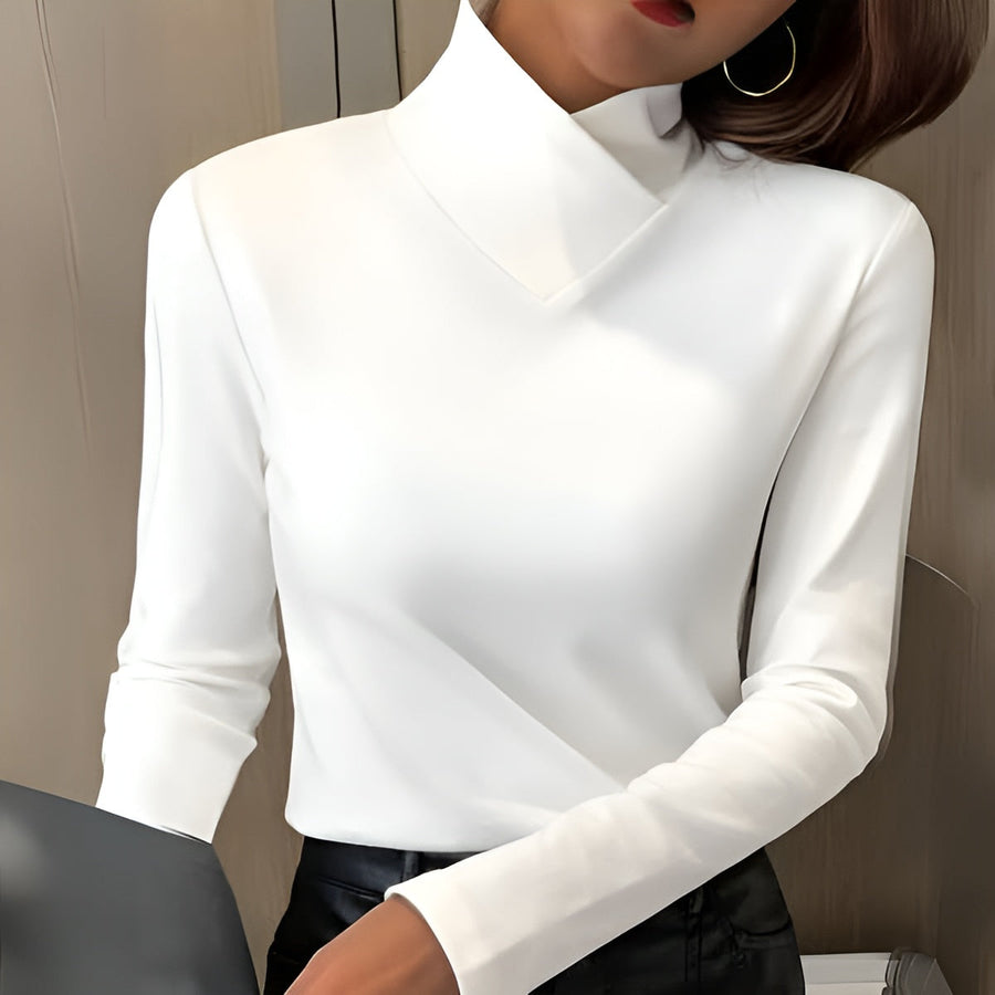 Sherie™ Maglione Elegante a Collo Alto