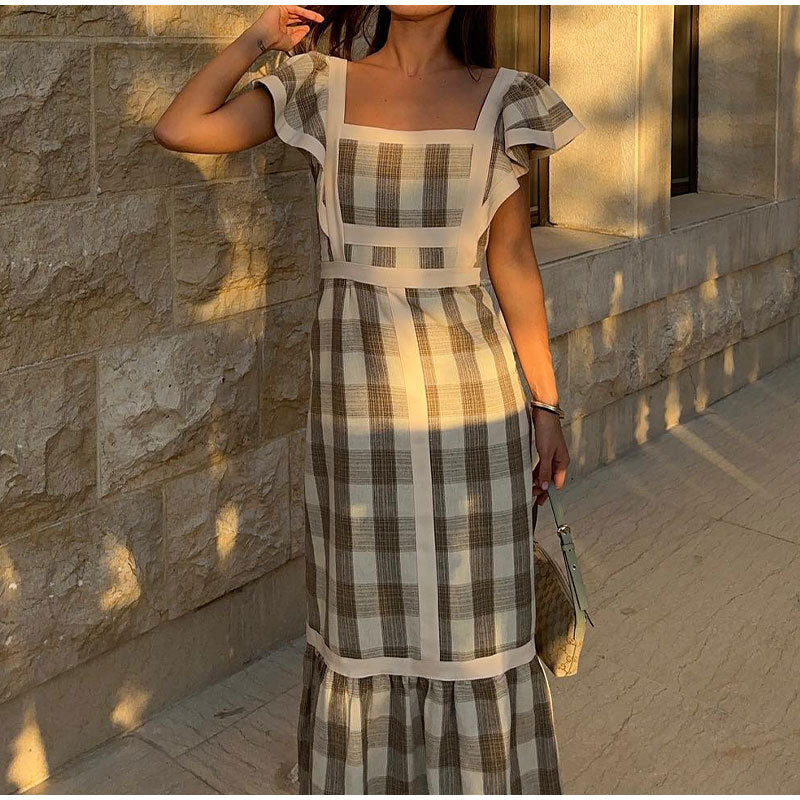 Bianca - Abito Elegante a Quadri