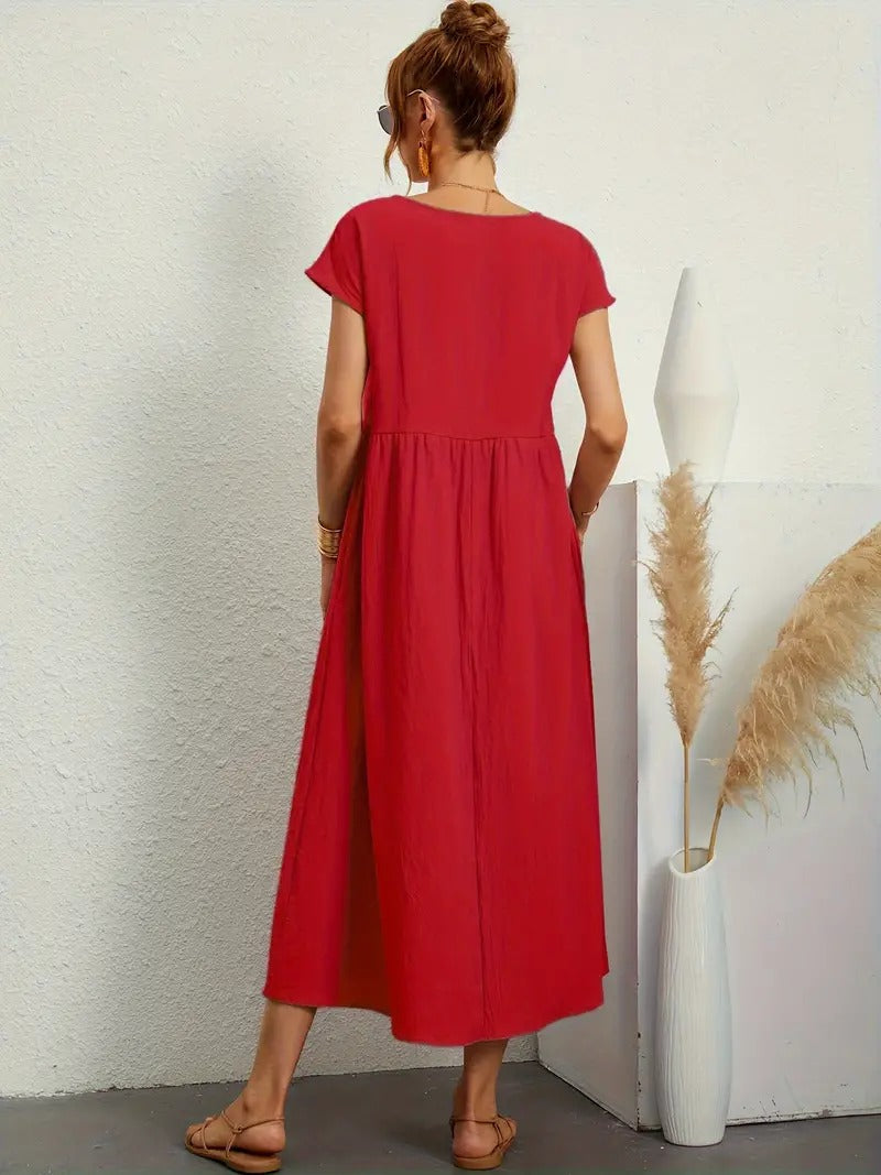 Anna - Abito Tascabile in Lino Premium