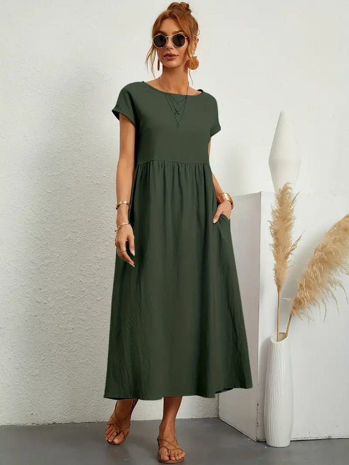 Anna - Abito Tascabile in Lino Premium
