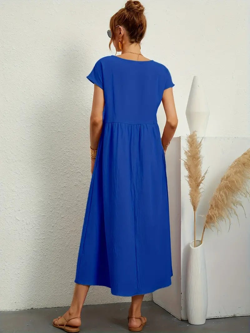 Anna - Abito Tascabile in Lino Premium