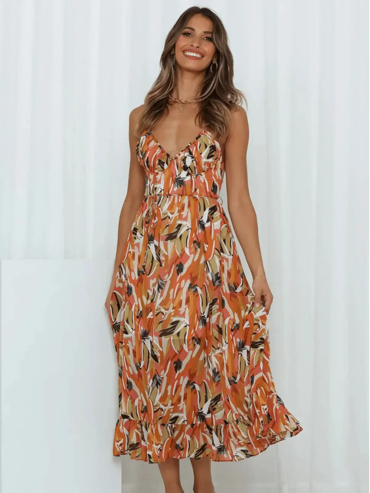 Rita - Abito Midi in chiffon Premium