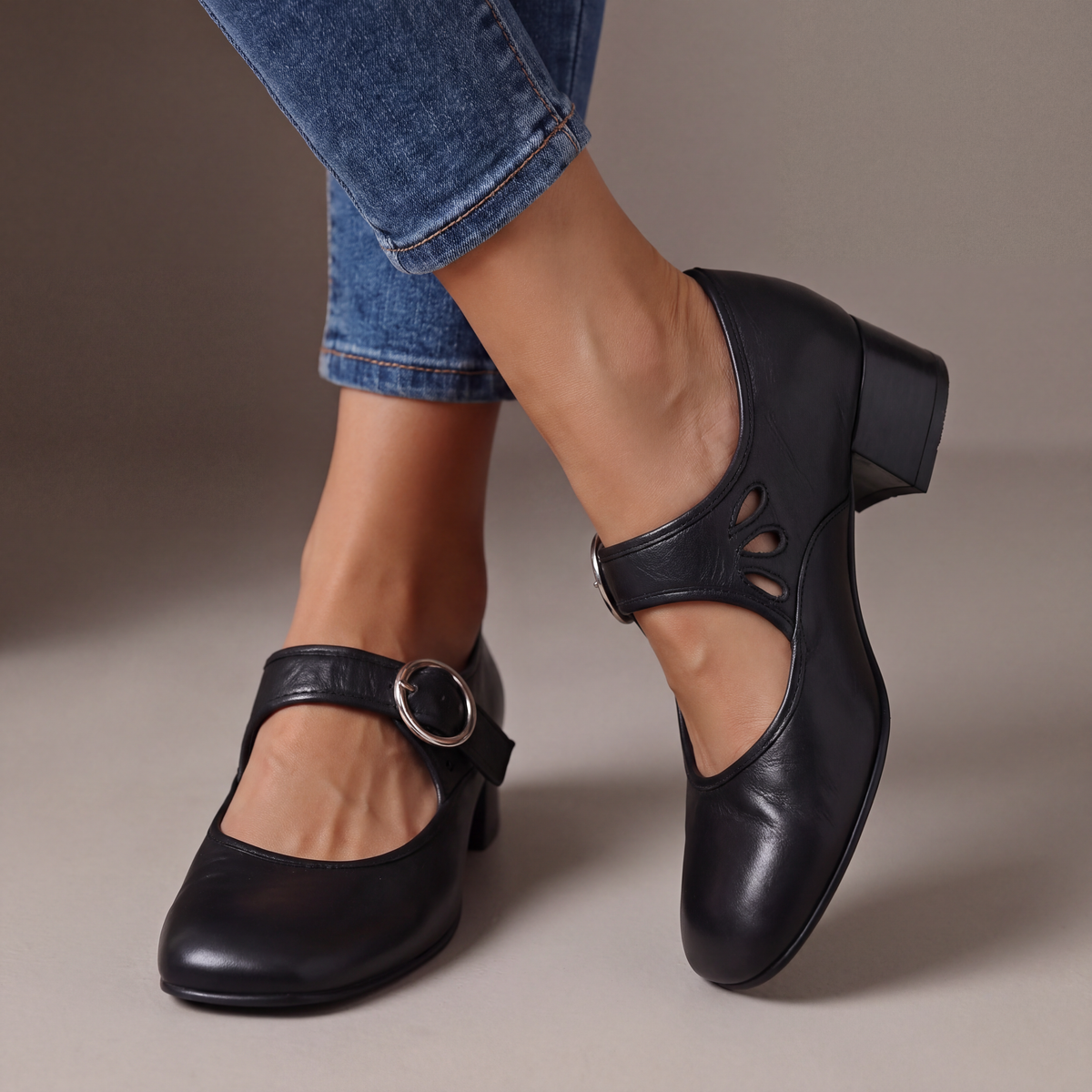 Josephine | Comode Scarpe Mary Jane in Pelle