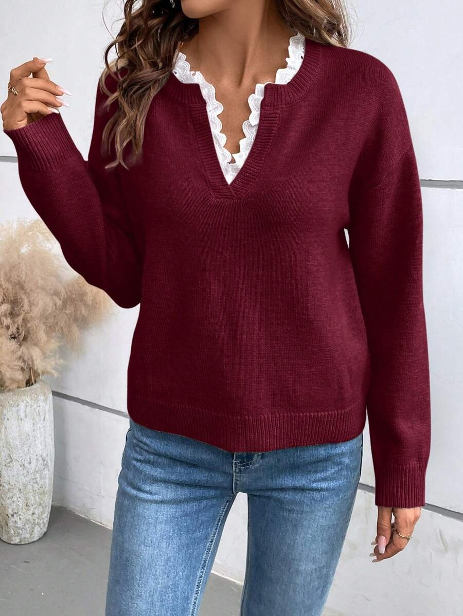 Gillian™ Maglione Elegante a V