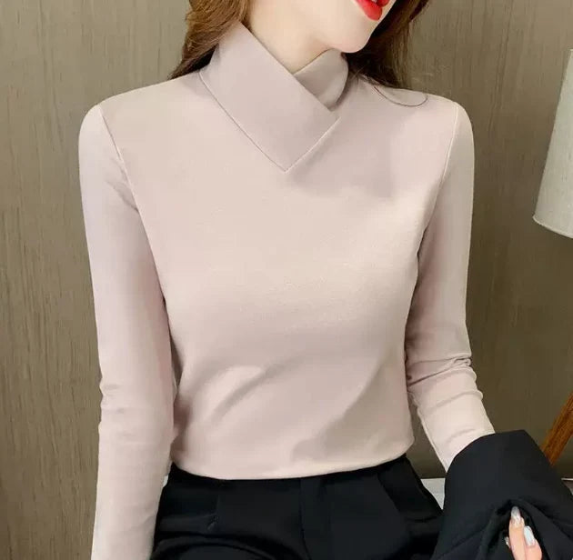 Sherie™ Maglione Elegante a Collo Alto