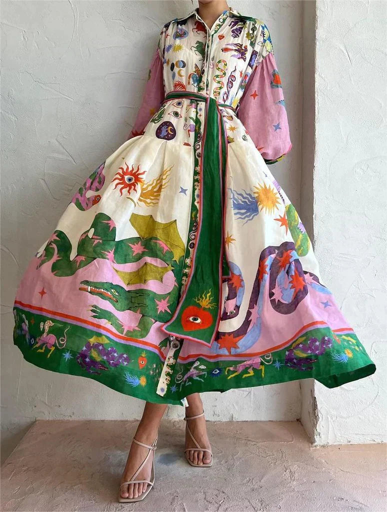 Elisa - Abito Maxi Elegante
