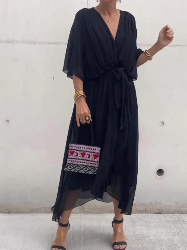 Ginevra - Abito Elegante con Scollatura a V