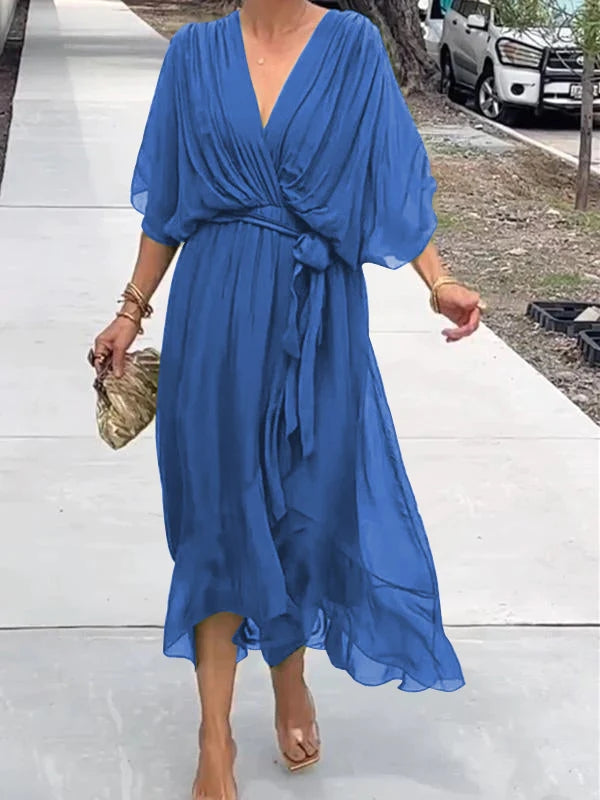 Ginevra - Abito Elegante con Scollatura a V