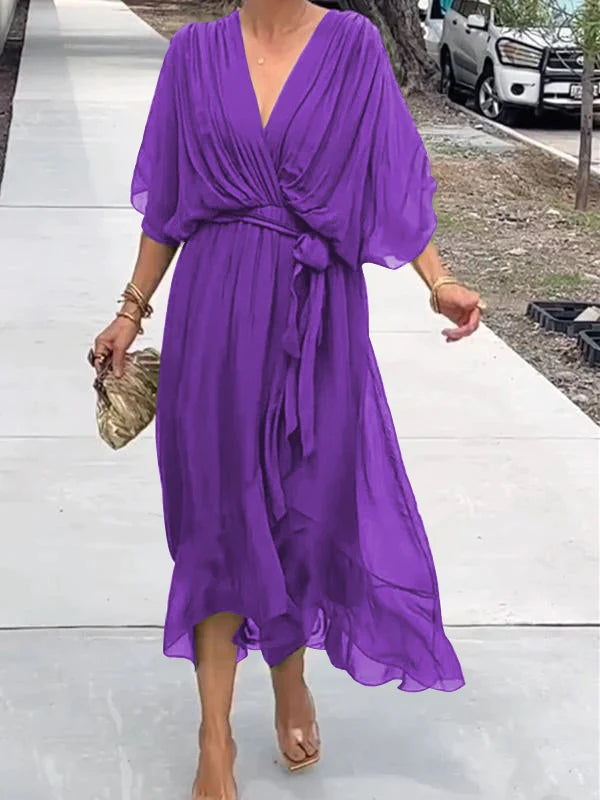 Ginevra - Abito Elegante con Scollatura a V