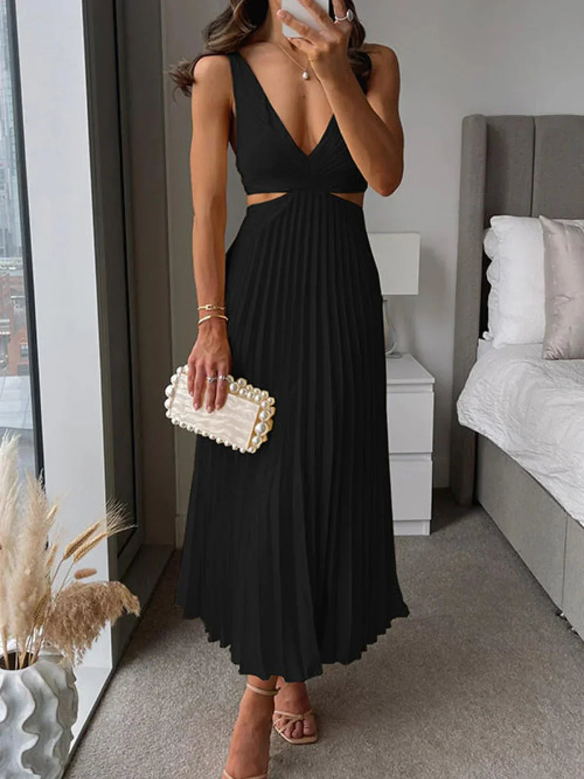 Rita - Abito Elegante in Raso Premium