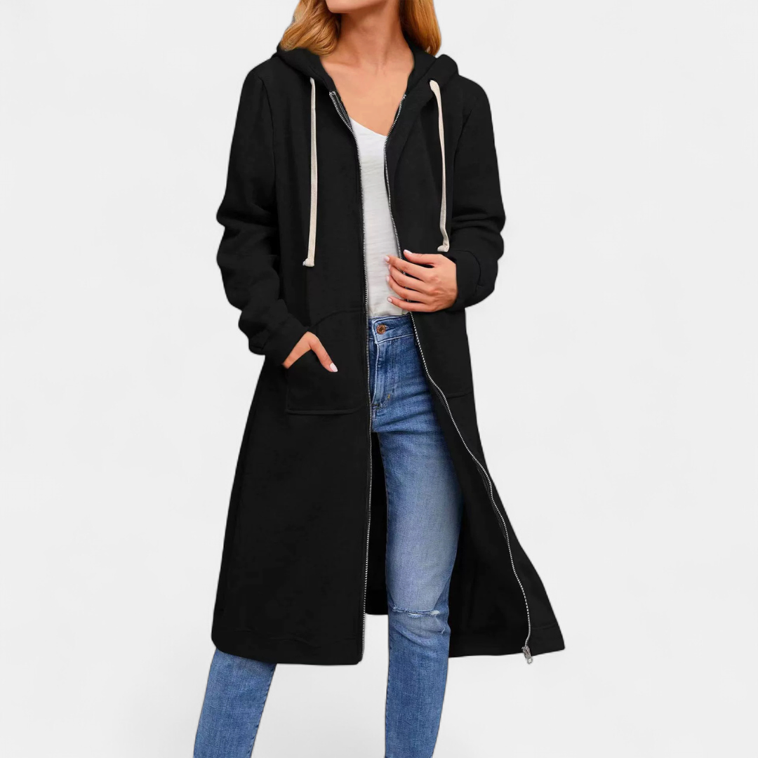Marion™ Cardigan Lungo con Cappuccio
