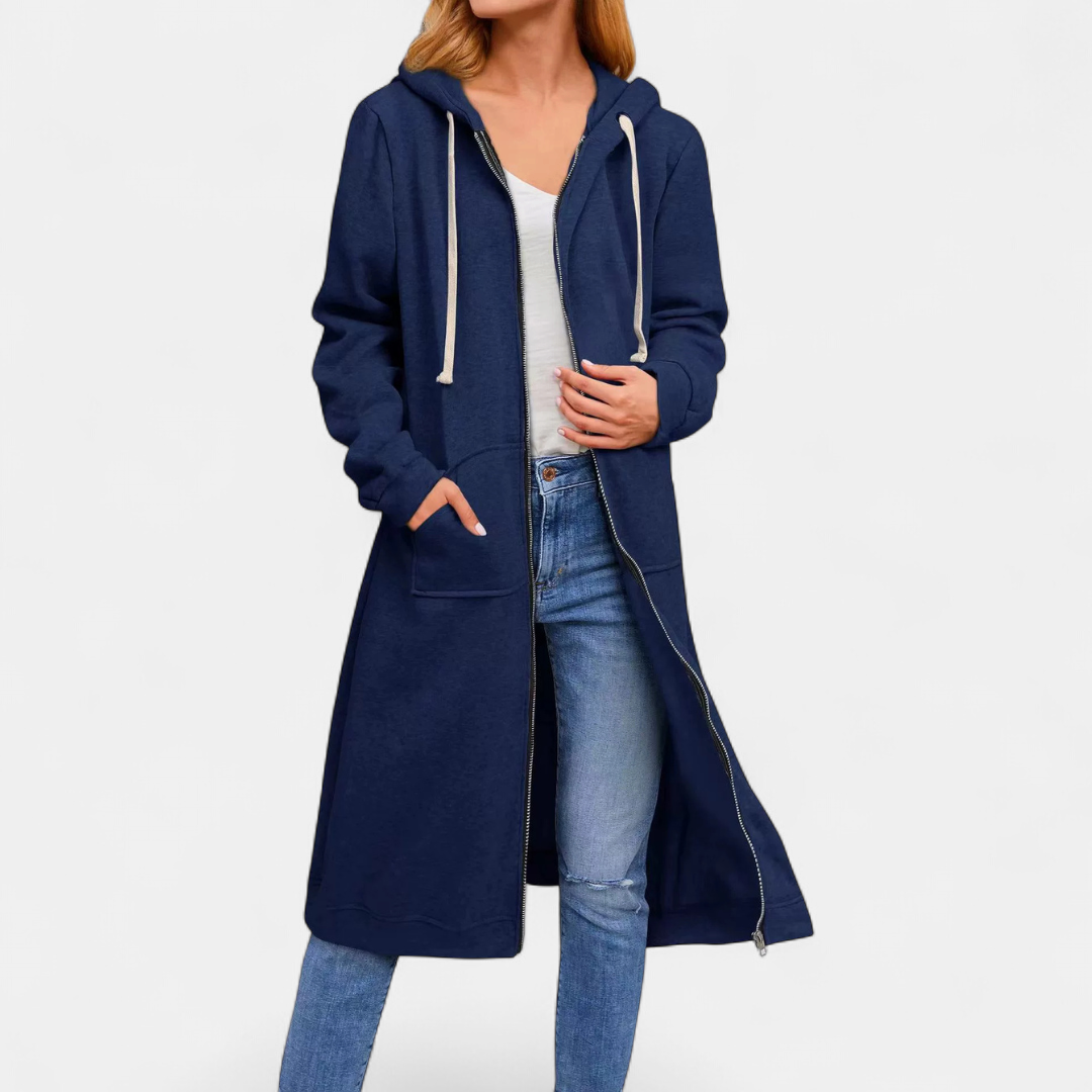 Marion™ Cardigan Lungo con Cappuccio