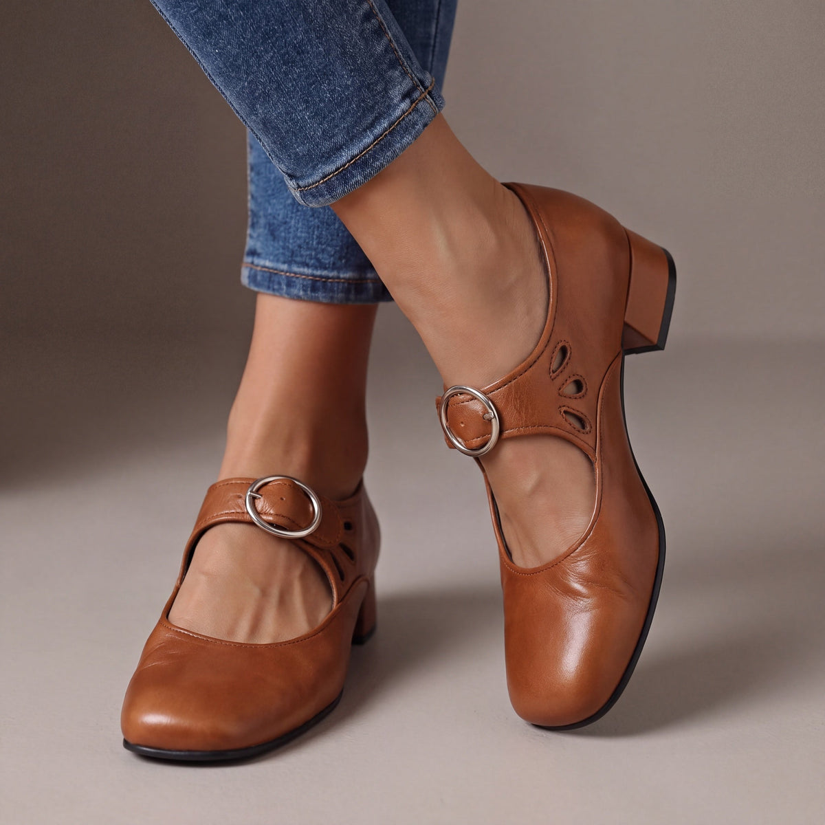 Josephine | Comode Scarpe Mary Jane in Pelle